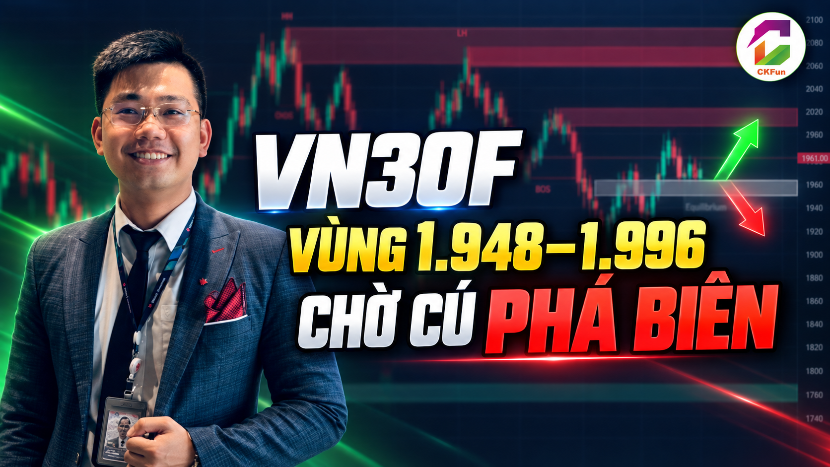 CHỨNG KHOÁN PHÁI SINH HÔM NAY:  VN30F đi ngược thị trường cơ sở, vùng 1.948–1.996 chờ cú giãn biên
